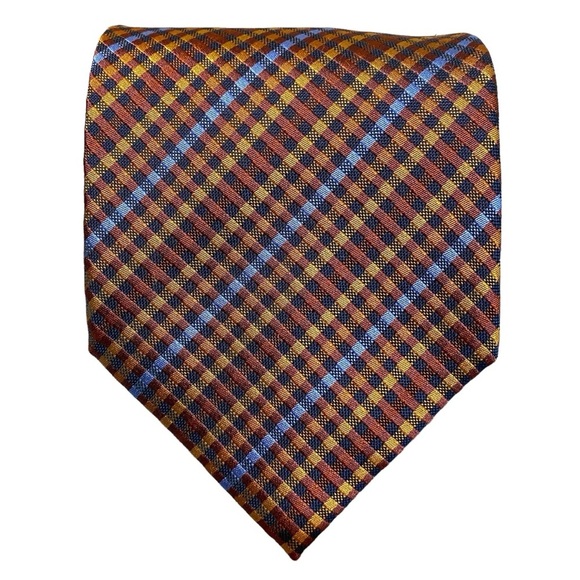 Henry‎ Jacobson Jacquard Tie Silk Cotton Blend Men Necktie Vintage Executive - Picture 2 of 7